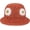 Orange, variant on Daisy Flower Crochet Bucket Hat Packable Short Brim Knit Fisherman Hat for Women