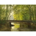 thumbnail image 2 of Anders Andersen-Lundby 24x19 Gold Ornate Framed and Double Matted Museum Art Print Titled - River Through a Late Summer Forest, 2 of 4