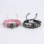 Sun Moon Lover Leather Bracelets - Vintage Punk Multi-Layer Braided, Couple Gift Jewelry
