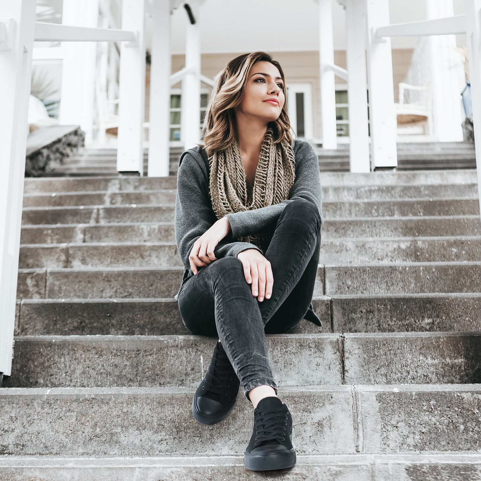 Womens Canvas Fashion Sneakers Cute Low Top Shoes Comfortable