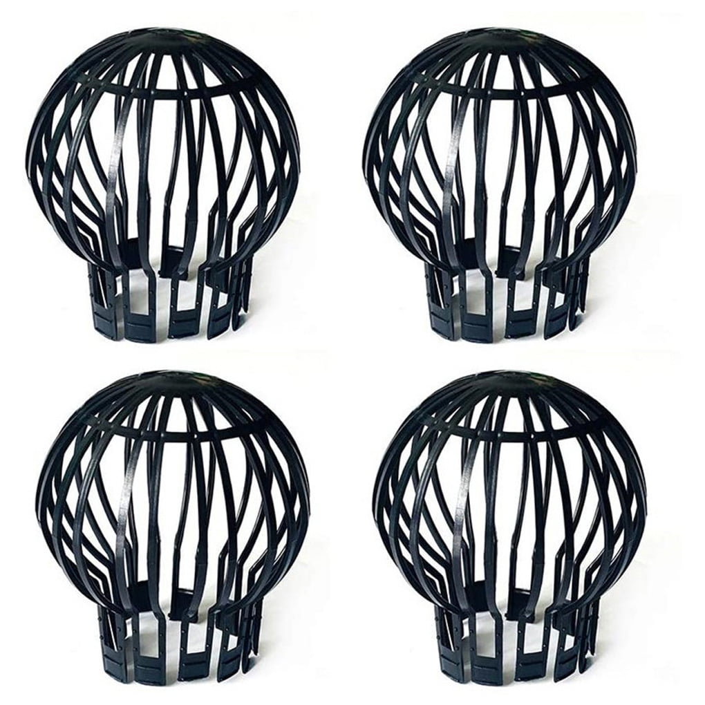 4 Pieces Gutter Guards Downspout Ends Leaf Branches Filters Strainer Outdoor Extender Cleaning Supplies