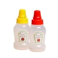 thumbnail image 5 of deevoka 2xSalad Dressing Honey Bottles Storage Empty Refillable Ketchup Bottle Leakproof Mini Ketchup Bottles Containers Bottle for BBQ Outdoor , ketchup and salad, 2 Pcs, 5 of 9