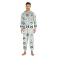 thumbnail image 3 of FORMRS Onesies Pajama for Adults Unisex Hoodie Winter Jumpsuit One Piece Sleepwear, Sizes S-2XL, Cute Cat Faces, 3 of 7