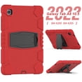 thumbnail image 4 of XYX Case for Samsung Galaxy Tab A8 10.5 inch (SM-X200/SM-X205), Dual Layer Slim Heavy Shockproof Rugged Protective Cover Case with Kickstand (Red Black), 4 of 7