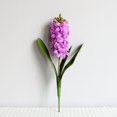 thumbnail image 1 of Nvzi 1 ramo de flores artificiales de tacto real para decoración del hogar, oficina, boda (morado, 42 cm de largo), 1 of 5