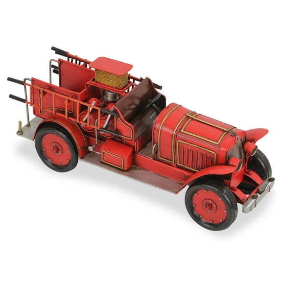 Vintage Style Model 1923 Style Fire Truck Tabletop Decor - Multi