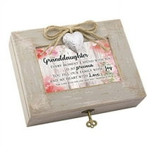 cottage garden granddaughter heart love natural taupe wood locket music box plays how great thou art