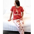 thumbnail image 5 of LazyOne Pajamas for Women, Cute Pajama Pants and Top Separates, Valentine's Day Gnome, Large, 5 of 6