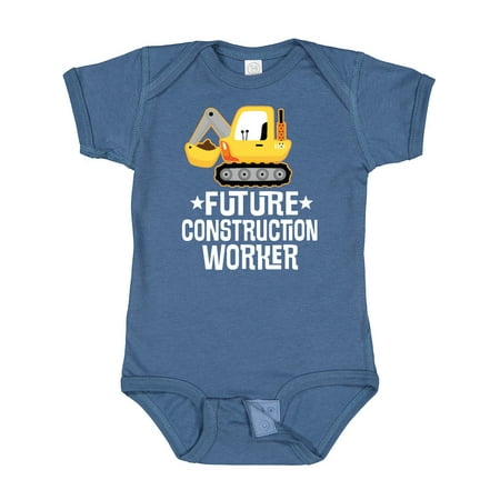 

Inktastic Future Construction Worker Shovel Truck Gift Baby Boy Bodysuit