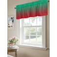 thumbnail image 6 of Curtain Valance for Windows,Red to Green Shadow Kitchen Valances Rod Pocket Short Curtains,Gradient Watercolor Art Window Treatment Panel for Bedroom Bathroom 60"x18", 6 of 7