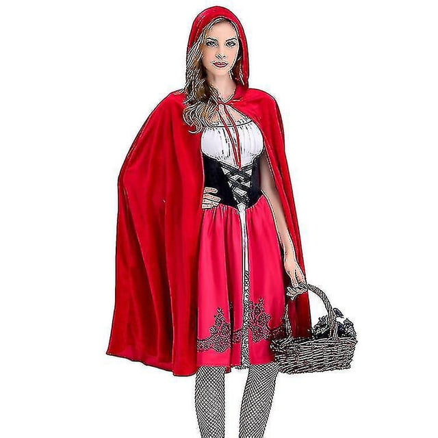 Disfraz de Caperucita Roja de Halloween Disfraz de Navidad para adultos Disfraz