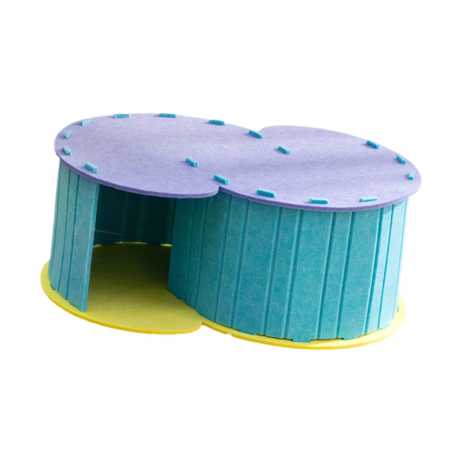 Cat Tunnel Toy Kitten Nest Pet Bed Foldable Felt Material for Indoor Cats Kittens Playing and Sleeping