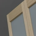 thumbnail image 3 of AWC Model 957 Frosted Half Glass Bifold Door 30"wide x 80"high Unfinished Pine, 3 of 3