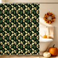 thumbnail image 3 of Summer Avocado Shower Curtain, Waterproof Shower Curtains for Bathroom, Red Green Fruits Tropical Washable Fabric Bathtub Curtain Set Bath Decor with 12 Hooks 72"x78", 3 of 8