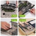 thumbnail image 4 of Cubepoint 15 Bags Travel Vacuum Bags with Rechargeable Air Pump, Carry-on Size Travel Vacuum Storage Bags for Luggage and Suitcase, Vacuum Compression Bags for Clothes and Travel, 4 of 11
