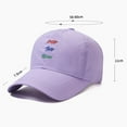 thumbnail image 6 of Women Embroidery Letter Print Sun Hat,Extended Brim Adjustable Baseball Hat, 6 of 7