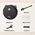 thumbnail image 4 of Rechargeable 3-in-1 Sweeper Robot Vacuum, Quiet Cordless Mopping Cleaning for Home Floors, Low Noise Automatic Dust Collection with Brush Accessories, 4 of 8