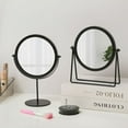 thumbnail image 4 of Vintage Nordic Style Aluminum Surface Makeup Mirror with Sturdy Metal Frame - Rotatable, Portable Tabletop Vanity Mirror for Dorm, Home, Students & Girls - Perfect Gift for Daily Beauty Routine, 4 of 6