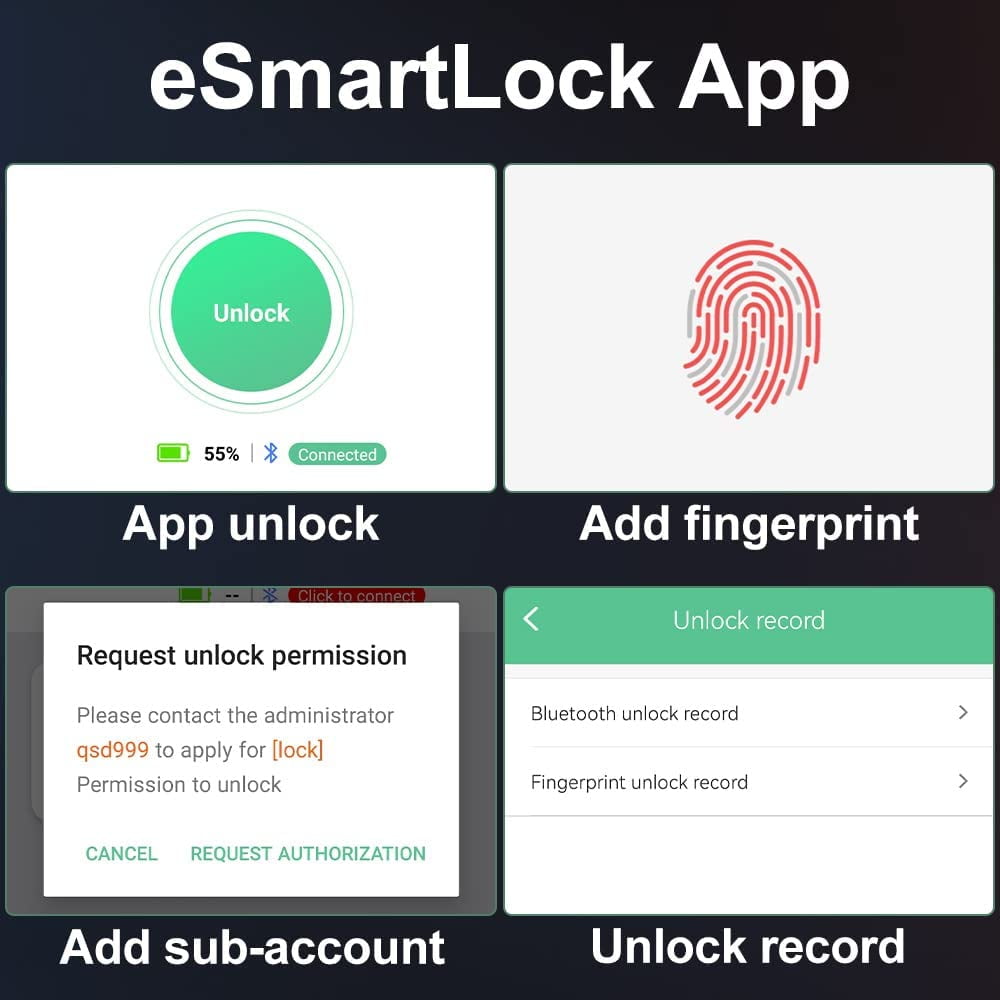 Cadenas de casier de gym avec empreintes digitales eLinkSmart