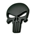 thumbnail image 2 of Xotic Tech 1 Piece 3D Black The Punisher Rock Skull Emblem Skeleton Car Badge Sticker, 2 of 5