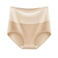 thumbnail image 2 of HVOBTTY High Waisted Soft Underwear for Women, Womens Underwear, Women's Solid High Waist Tummy Controlling Warm Underwear Underwear Briefs Khaki, XL, 2 of 5