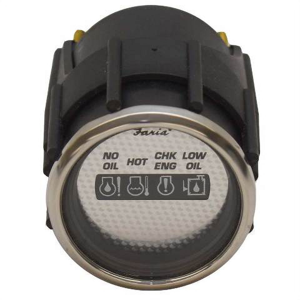 Faria Boat System Check Gauge GP5069A 2 Inch Newport Carbon