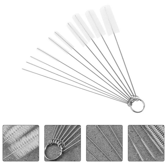 Tineasur 20Pcs Multi Use Cleaning Brush with Strong Bristles for Keyboards Cups and Tubes