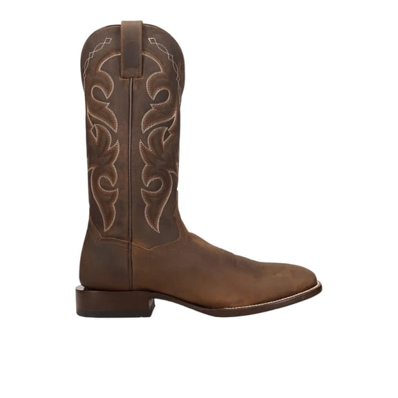 Dan Post Boots Mens Remington Embroidered Pull On Square Toe Cowboy Mid Ca