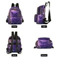 thumbnail image 2 of Quilted Backpack Fashion Backpack 10.23*5.11*12.59 Inch Women's Fashion Backpack Picnic Shopping Travel Out Sports backpack Cute Purple Owl, 2 of 7