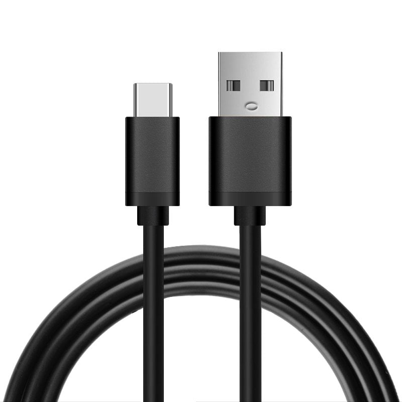 ACCE Authentic Short 8inch USB Type-C Cable for DragonTouch MAX 10 Also Fast Quick Charges Plus Data Transfer! Black 