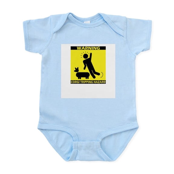 CafePress - Tripping Hazard Corgi - Baby Light Bodysuit, Size Newborn - 24 Months