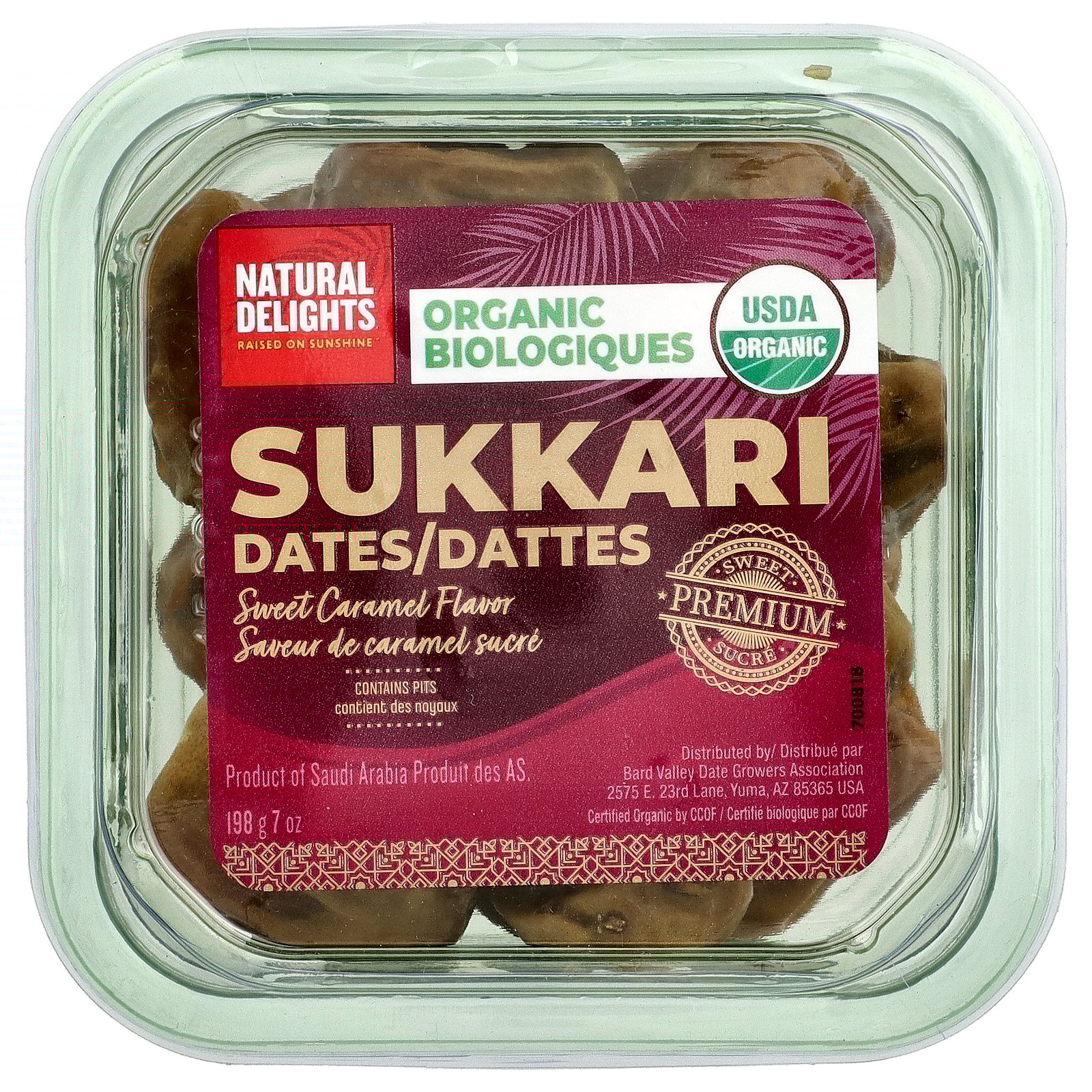 Natural Delights Organic Sukkari Dates , 7 oz (198 g)
