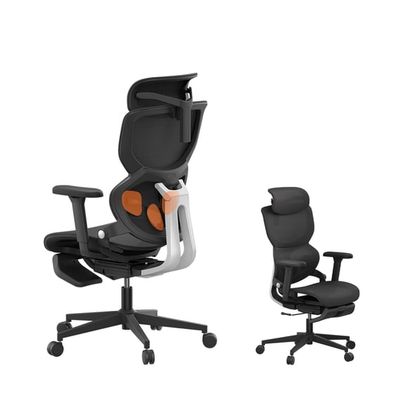 Q3 Ergonomic Office Chair — Adaptive 3-Point Lumbar Support with 136° Recline for Gaming and Home