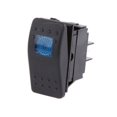 thumbnail image 1 of Almencla 6X 4 Pin Waterproof 12V 20A Bar Rocker Toggle Switch LED Light Car Boat Blue, 1 of 8