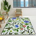 thumbnail image 3 of SKYSONIC Area Rug Wild Flowers Pattern Nursery Rug Floor Mat Kids Playing Mat for Living Room Bedroom, 80x58 in, 3 of 6