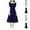 Navy, variant on ATOGUTA Girls Dresses Kids Long Sleeve Party Birthday Prom Formal Fancy Midi Dress Size 8-13, Navy