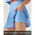 thumbnail image 4 of FITOP Pleated Tennis Skirt for Women with Pockets Shorts Women's High Waisted Casual Liner A Line Workout Golf Skorts Skirts, 4 of 7