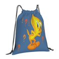 thumbnail image 2 of Mochila con cordón Tweetybird, impermeable, para deportes, gimnasio, yoga, bolsa de viaje con cordón para mujeres y hombres, 2 of 8