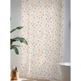 thumbnail image 4 of Sheer Curtains 84 Inches Long, Colorful Polka Dot Semi Sheer Curtains Light Filtering Window Treatment, Vintage Minimalist Geometric Beige Privacy Voile Drapes for Living Room Bedroom 52x84 Inch, 4 of 7