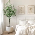 thumbnail image 2 of Garvee Artificial Eucalyptus Tree 6FT Tall, Faux Eucalyptus Silk Tree with Pot for Home and Office Decor, Low Maintenance Indoor Plant, UV Protection, 1 Pack, 2 of 7