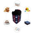 thumbnail image 4 of Blue and Red Tartan Plaids Stars Laundry Basket with Handles Foldable Laundry Hamper Freestanding Washing Bin 50L, 4 of 7