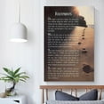 thumbnail image 5 of Footprints In The Sand Motivational Christian Poem Canvas Wall Art Posters Gifts Bedroom Painting Home Decor Hanging Pictures UnFramed-2,12x18inch(30x45cm), 5 of 16