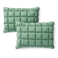 thumbnail image 5 of Mainstays Kids Light Green Solid Puffy Comforter Set, Full/Queen, 3 Pieces, 5 of 9