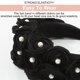 thumbnail image 3 of Diadema de mujer elegante con diseño personalizado de flores, accesorios para sombreros para mujeres y niñas, 3 of 5