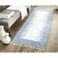 thumbnail image 3 of SAFAVIEH Montauk Tennyson Braided Border Cotton Area Rug, Ivory/Dark Blue, 2'6" x 4', 3 of 10