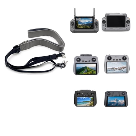 Flysimple Adjustable PU Lanyard For DJI RC Plus 1/2/RC Pro/RC2/RC Control , Neck Strap For DJI Mini 5 Pro/Flip/Air 3S/Mini 4 3 Pro/Mavic 3 Pro/3T/Matrice 4/Inspire 3 With Display Remote Strap