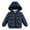 Navy Blue, variant on LYMAYTER Kids Boys Hooded Jacket Winter Solid Color Warm Outerwear Baby Long Sleeve Classic Cotton Coats for 1-5 Years