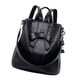 thumbnail image 3 of Mochila para mujer, mochila, portátil, impermeable, a la moda, decoración de lazo, mochila informal Negro, 3 of 9