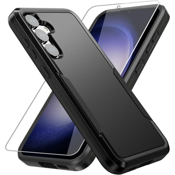 MYKOMI for Samsung Galaxy S23 FE Case,Galaxy S23 FE Case with Screen Protector, Heavy-Duty Tough Rugged Shockproof Protective Case for Galaxy S23 FE