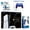 Chroma Indigo, variant on Sony Playstation 5 Slim Digital with Extra Sterling Silver Controller, Trigger Stop Kit and MightySkins Decal Voucher + 1 Year CPS Extended Warranty